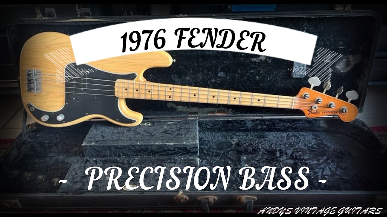 1976 FENDER PRECISION BASS - Andy's Vintage Guitars - YouTube