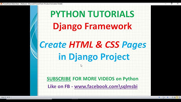 Html and CSS in Django Projects | django html css pages | rendering html templates in django