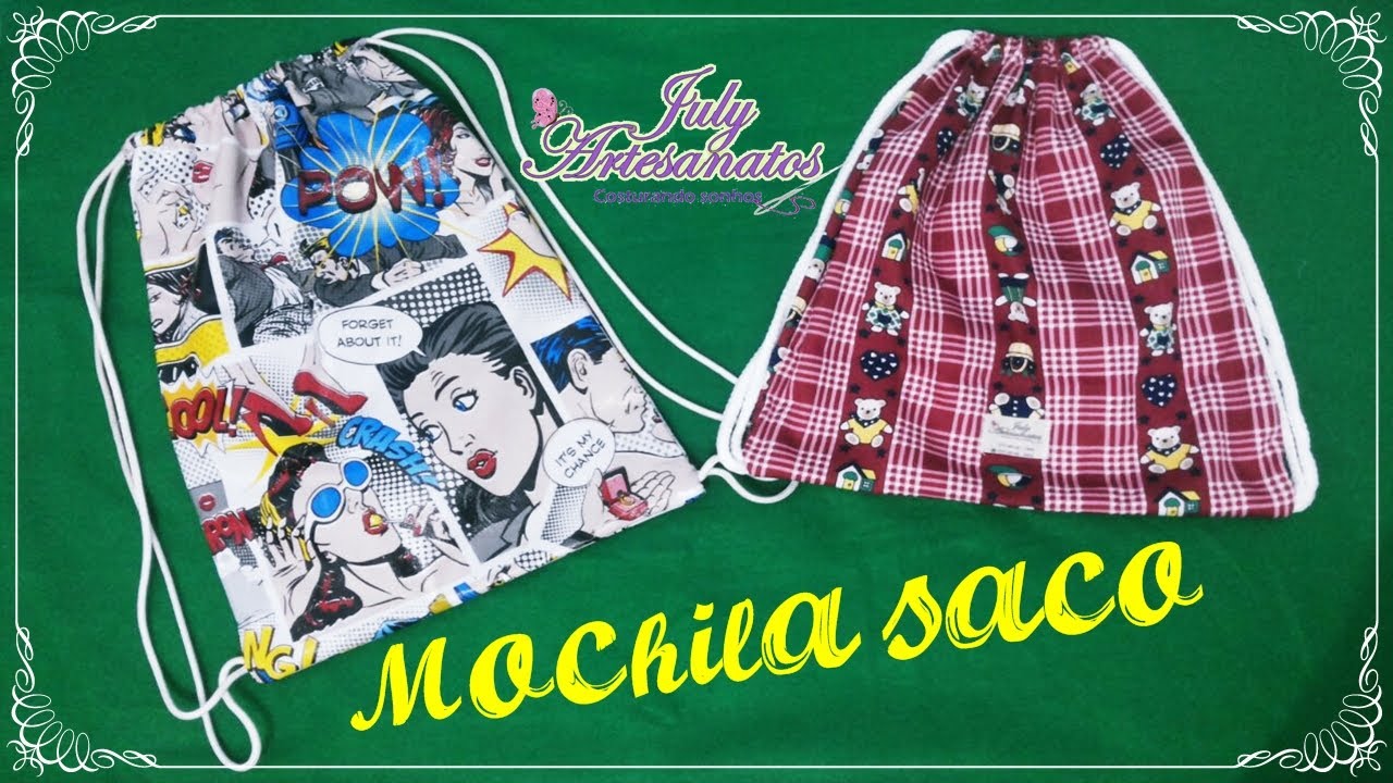 Como fazer Mochila Saco