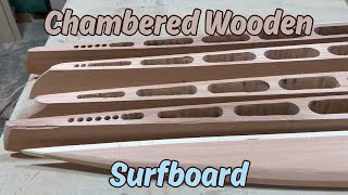 Making Redwood Surfboard - Chambered with Twin Fins