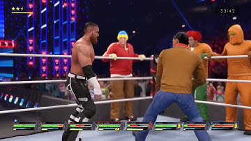 Stan, Kyle, Eric & Kenny do the Shake, Rattle & Roll combo | WWE2K22
