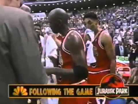 1995 Nba Playoffs Ecsf G1 Bulls V Magic Final Part Youtube