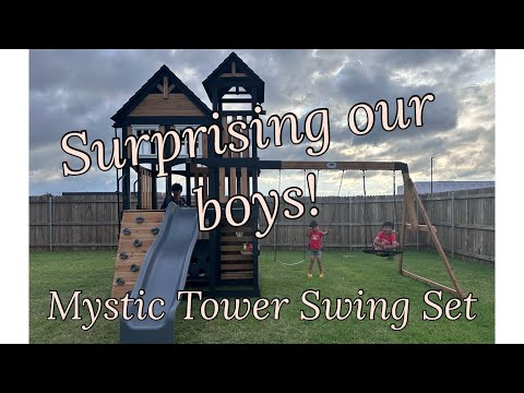 Backyard Discovery Mystic Tower Swing Set Surprise by Unbox and Explore with Us