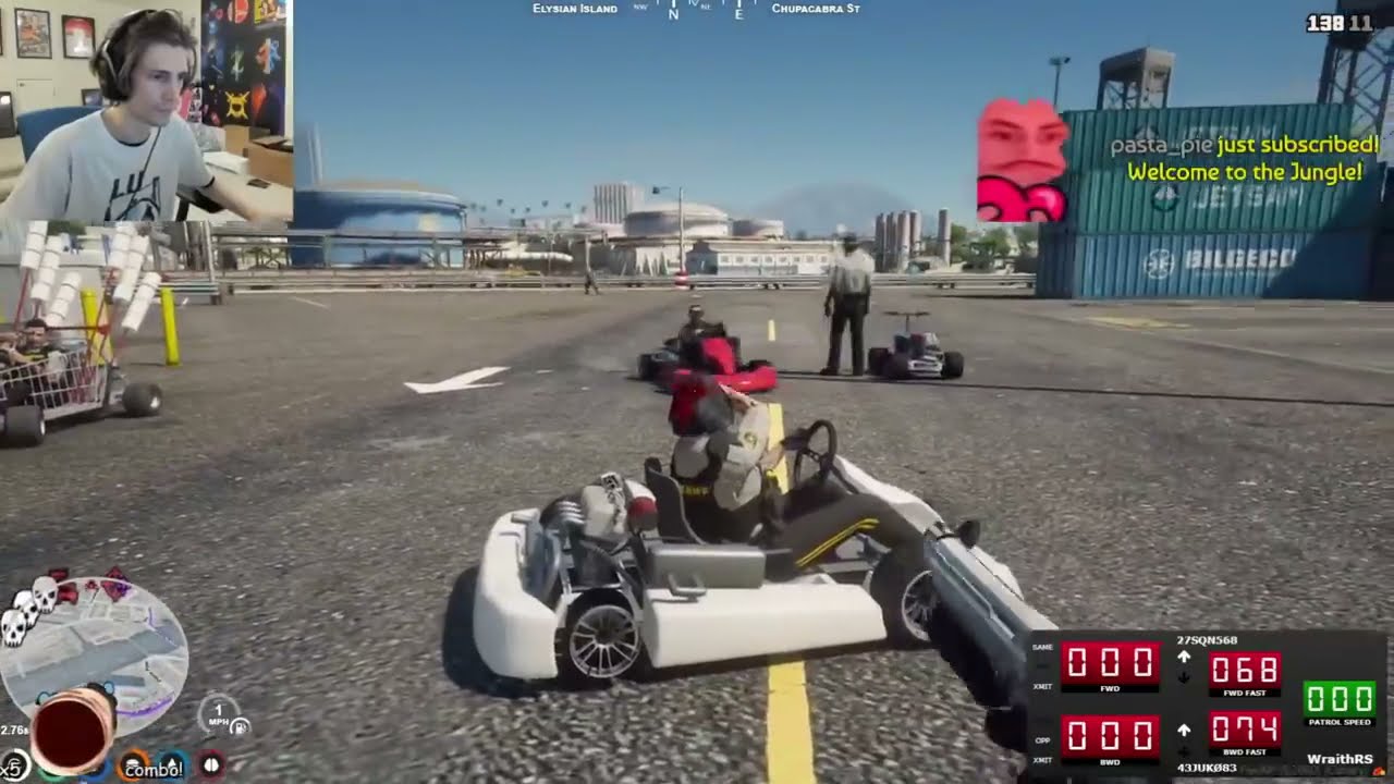 XQC Pierre Paul shoots a Dirty Cop on NoPixel GTA 5 RP