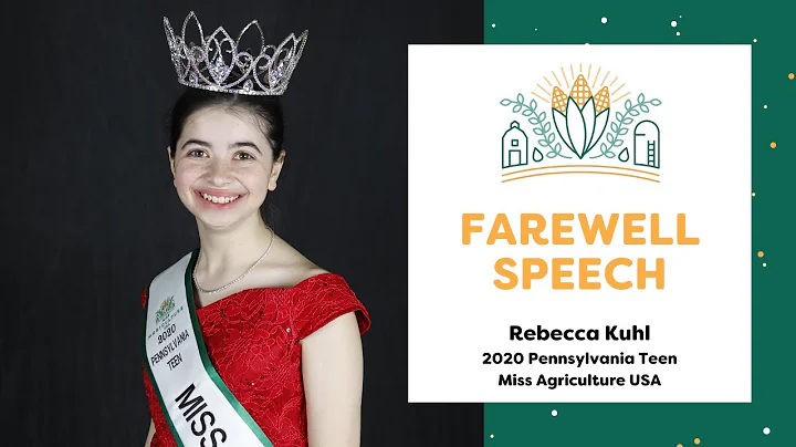 Farewell Speech from Rebecca Kuhl, 2020 Pennsylvan...