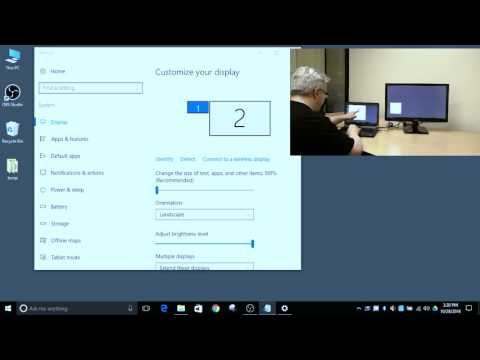 Multi-monitor spatial orientation