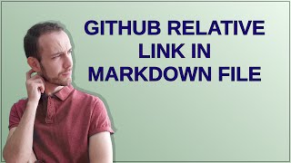 GitHub relative link in Markdown file