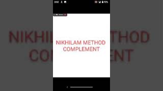 Details vedic maths nikhilam method complement. Guide