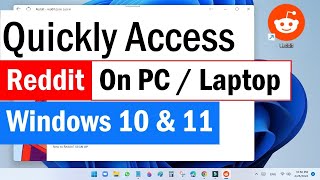 How To Create Reddit Desktop Shortcut Windows 10, 11 | Reddit for PC | Reddit Desktop Shortcut