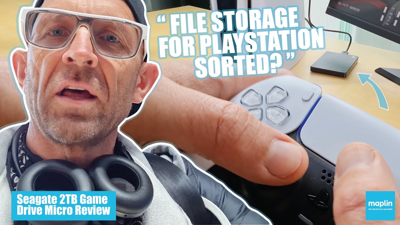 Seagate Gaming 2TB Game Drive mini unboxing with Jason Bradbury's for Maplin