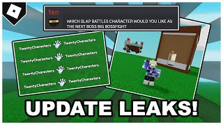 Slap Battles FRIDAY UPDATE Leaks! (New Bossfight, Regretevator Collab, Killfeed) [ROBLOX] Resimi