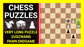 Chess Puzzles to Practice. Themes: Very long puzzle, Zugzwang, Pawn endgame. Learn Chess