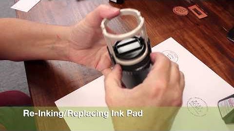 TUTORIAL : IDEAL ROUND SELF-INKING STAMP