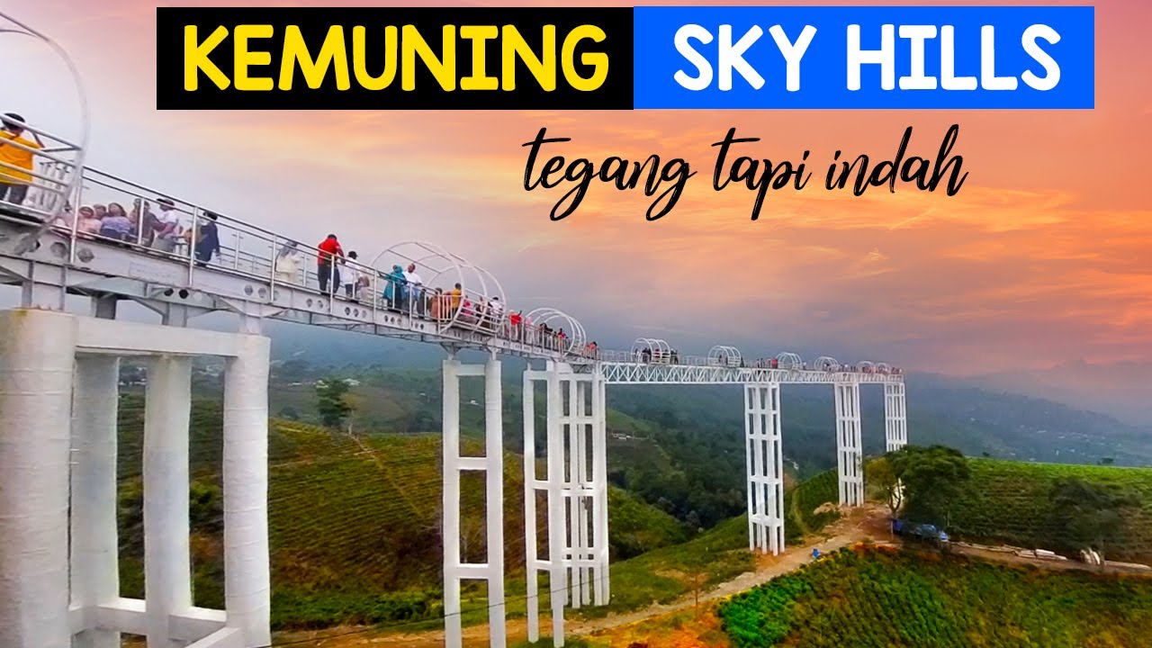 KEMUNING SKY HILLS JEMBATAN KACA TERPANJANG di JAWA TENGAH  BUKIT TELETUBBIES Kebun Teh Karanganyar