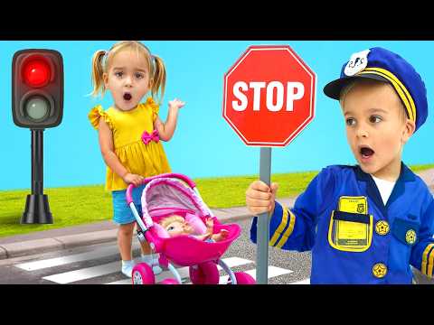 Çocuklar yol güvenliği ve trafik kurallarını öğreniyor - Çocuklar için eğlenceli hikayeler