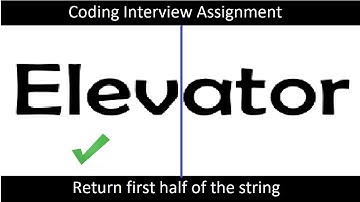 IQ 49: Write code to return first half of a string