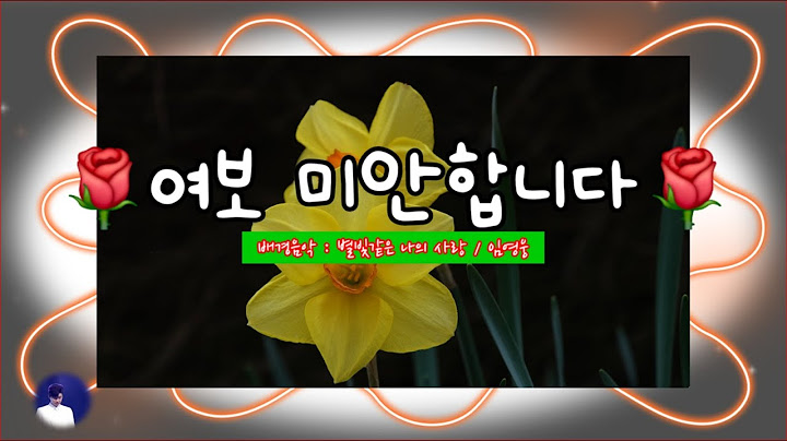 여보 미안합니다