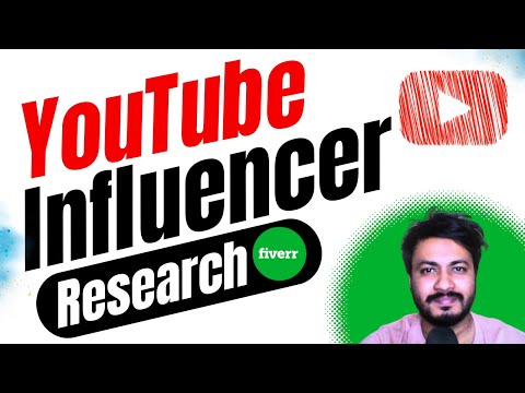 YouTube Influencer Research | Make Money On Fiverr | Influencer Marketing