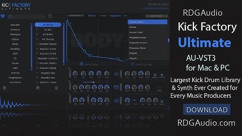 Kick Factory Ultimate AU VST3 | Kick Drum Synth #rdgaudio  | First Look Overview