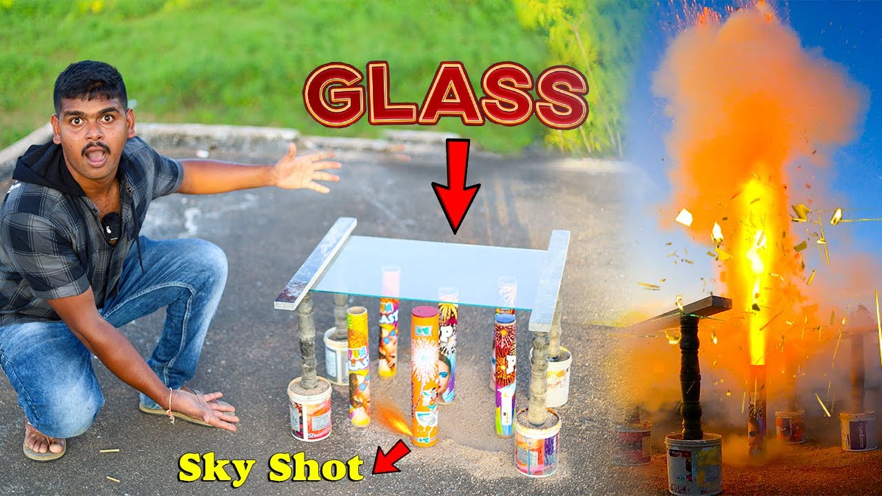 Skyshot vs Glass Experiment in Telugu 🔥💥 100 Shocking Results 😲😲