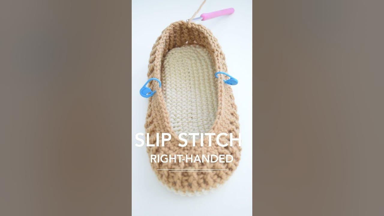 Slip Stitch Joining Gussets of Crochet Animal Slippers YouTube