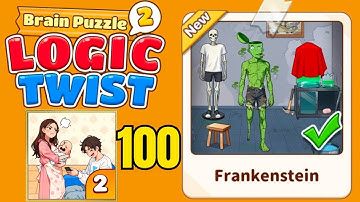 Brain puzzle 2 logic twist level 100 solution for ( Frankenstein ) 