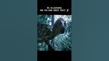 Thumbnail of "Are you sure about that?" - Irl Allosaurus edit #dinosaur #paleo #jurassicworld #prehistoricplanet