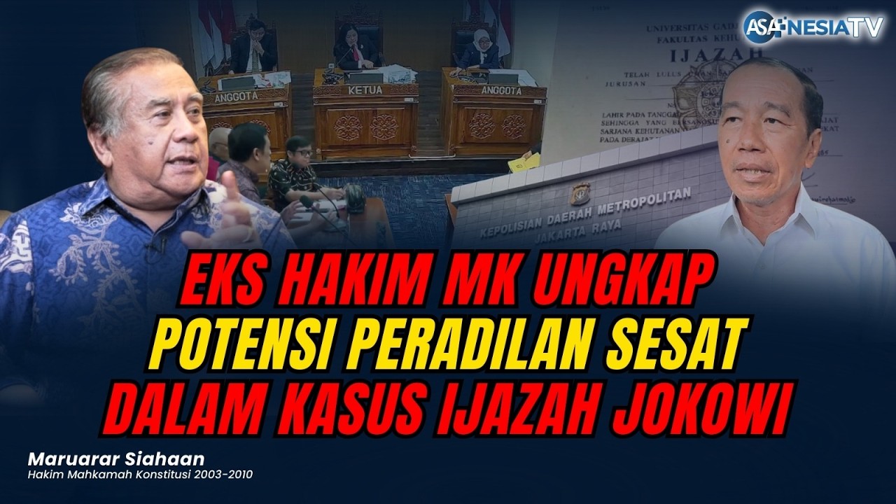 Eks Hakim MK Ungkap Potensi Peradilan Sesat dalam Kasus Ijazah Jokowi