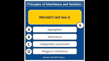 Class 12th biology chapter 5 | Principle of inheritance and variation | NEET 2022 Most important MCQ