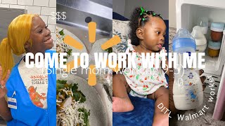 Ditl Vlog Single Mom Working A 9-5 Come To Work W Me Walmart 