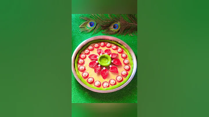 Aarti thali decoration for ganpati, navratri, diwali, janmashtami or any festive | DIY home decor 😍