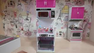 Трешь Обзор на Кухню для #Barbie#  Китайцы сделали холодильник для кукол с пивом!!