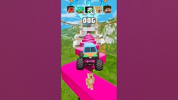 Noob vs PRO vs Hacker vs Dog vs HEROBRINE Car Bridge Challenge! - BeamNG.Drive