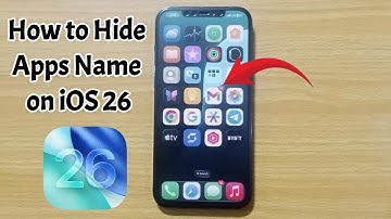 How to Hide Apps Name on iOS26