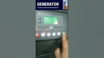 OIL Pressure Sensor Problem check #dieselgenerator #automobile #service #maintainance #mechanic