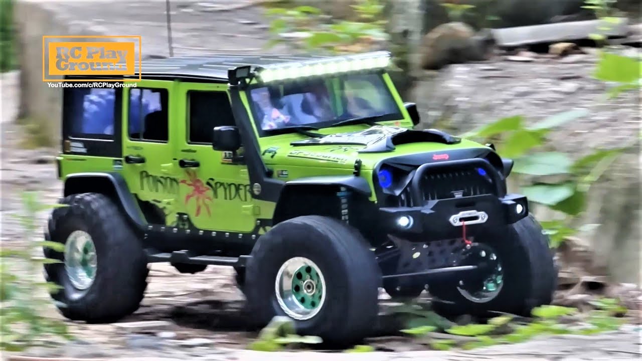 SCX10 II Clone(FreeMan) Off-Road Trail Ride ASMR 지프 루비콘 - YouTube