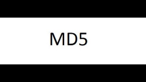 Explanation of the md5 algorithm