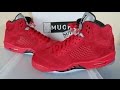 Air jordan 5 university red suede on feetearly review