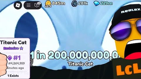 HATCHING #1 TITANIC CAT is INSANE & i GOT it! Pets GO