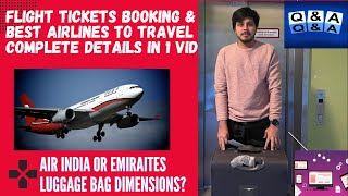 Cheap Flights to travel Germany|| Air India Baggage Allowance Economy Class|| Cabin Bag dimensions|