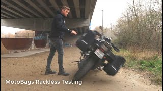 Crashing My Bike for YOU! ☠️ 😱 - Rackless MotoBags Testing screenshot 2