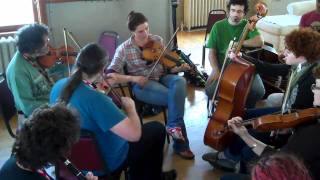 Pascal Gemme & Genticorum Jam after class Fiddle tunes 2010  Part 4