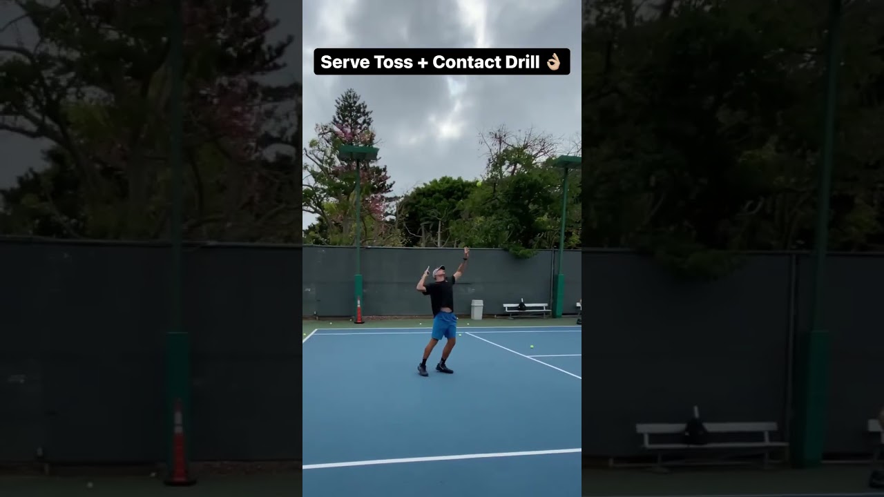 Serve toss and contact drill