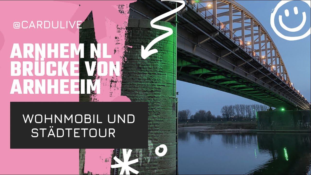 Arnheim, City naher Stellplatz unter der Brücke