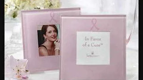 Pink Ribbon Wedding Favors Promoting Breast Cancer Awareness