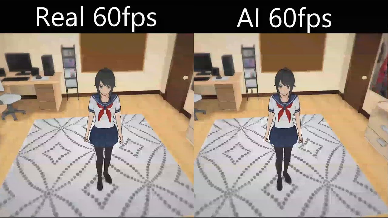 Real 60fps Vs Ai 60fps From 30fps Comparison Ft Yandere Simulator Youtube - fixed yandere simulator roblox