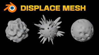 DISPLACE MESH with a Texture in Blender - Geometry Nodes