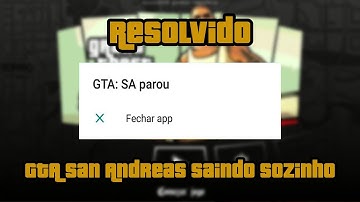 COMO RESOLVER O ERRO DO GTA SAN ANDREAS SAINDO SOZINHO