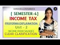 INCOME FROM SALARIES | INCOME TAX | UNIT-2 | OU | SEM-4 | PROFORMA EXPLAINATION | @shivanipallela 