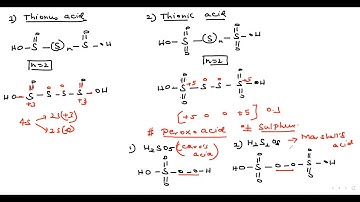 Lec-05 | Tricks for Oxo (or) Oxy Acids of Sulphur | Thionous ,Thionic , Peroxo -JAM | Msc entrance